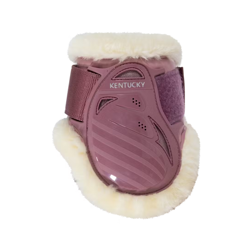 Kentucky Vegan Sheepskin Young Horse Fetlock Boots - Old Rose
