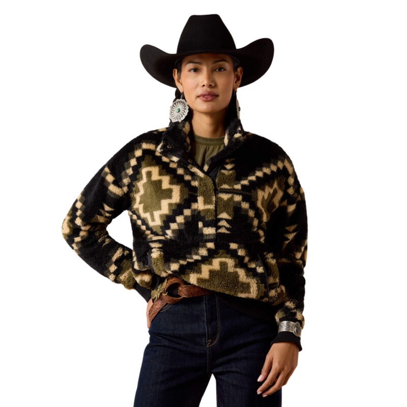 Ariat Women's Berber Sweatshirt - Gambit Southwest Print