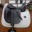Kentucky Velvet Pied-De-Poule Printing Dressage Saddlepad - Grey/White