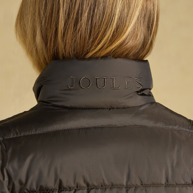 Joules Ladies Paddock Showerproof Padded Coat - Brown-4