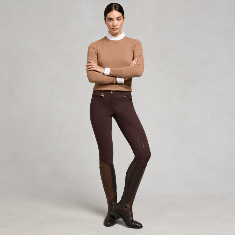 Holland Cooper Thermal Heritage Breeches - Chocolate-1