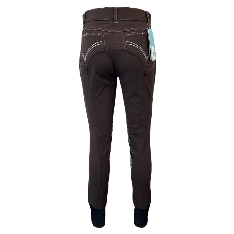 Just Togs Ladies Crystal Breeches - Brown-1