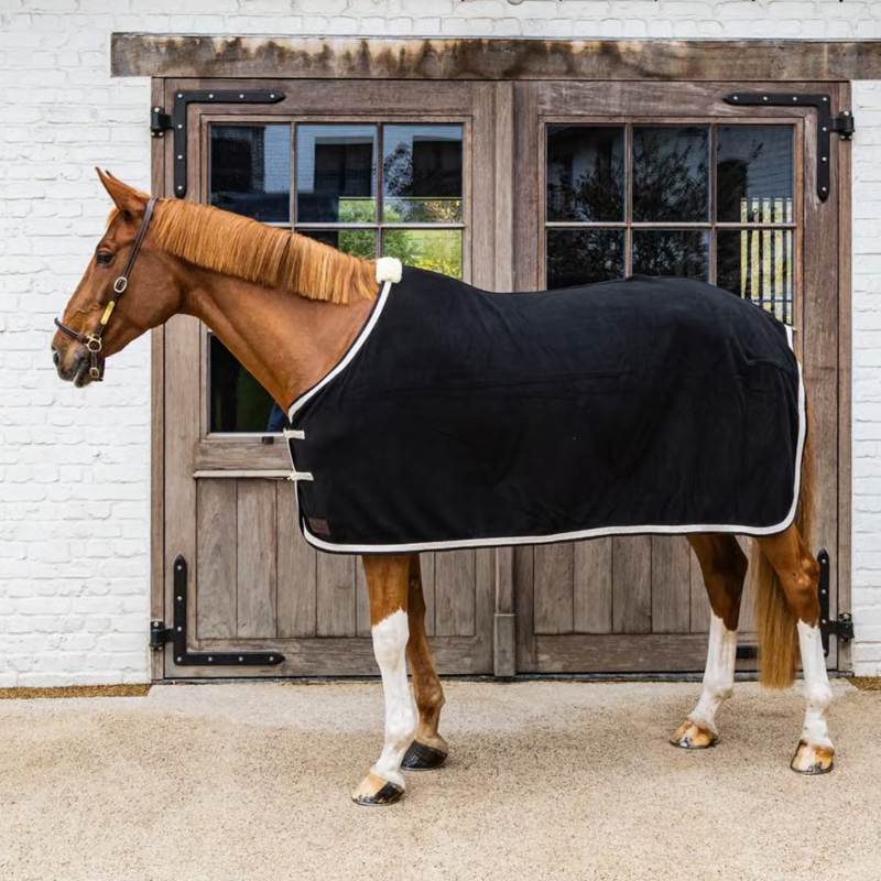 Kentucky Plaited Rope Fleece Rug - Black