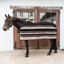 Kentucky Heavy Stripes Fleece Rug - Brown/Beige