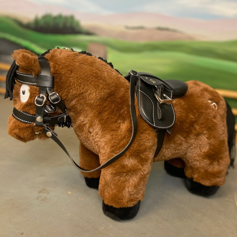 Crafty Ponies Pu English Tack Set - Black