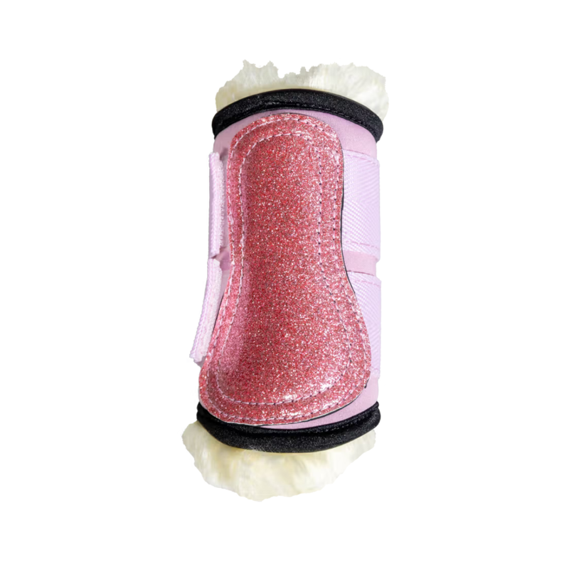 Kentucky Shetland Sheepskin Brushing Boots - Old Rose