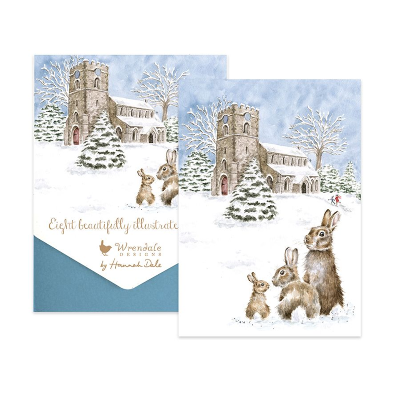 Wrendale Designs 'Silent Night' Rabbit Card Pack