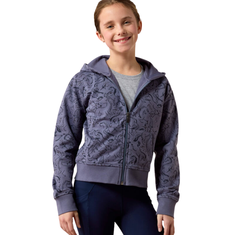 Ariat Youth Spiffy Full Zip - Grisaille Horsin' Around