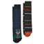 Joules Men's Kingsbury 2 Pack Socks - Navy Jonty Fox