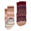Joules Kids' Neat Feet 2 Pack Socks - Pink/Berry Cat