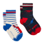 Joules Boys' Eat Feet 2 Pack Socks - Red Dino