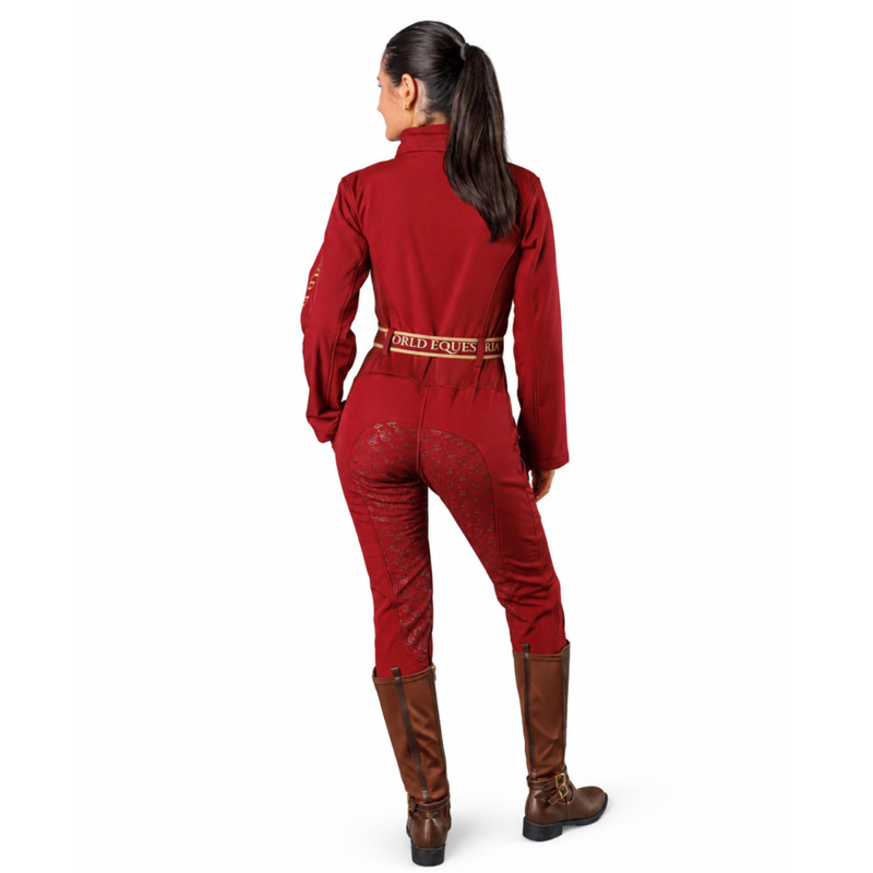 EQUISUIT Maple Blaze Diamond Edition Equestrian Suit - Burgundy-1