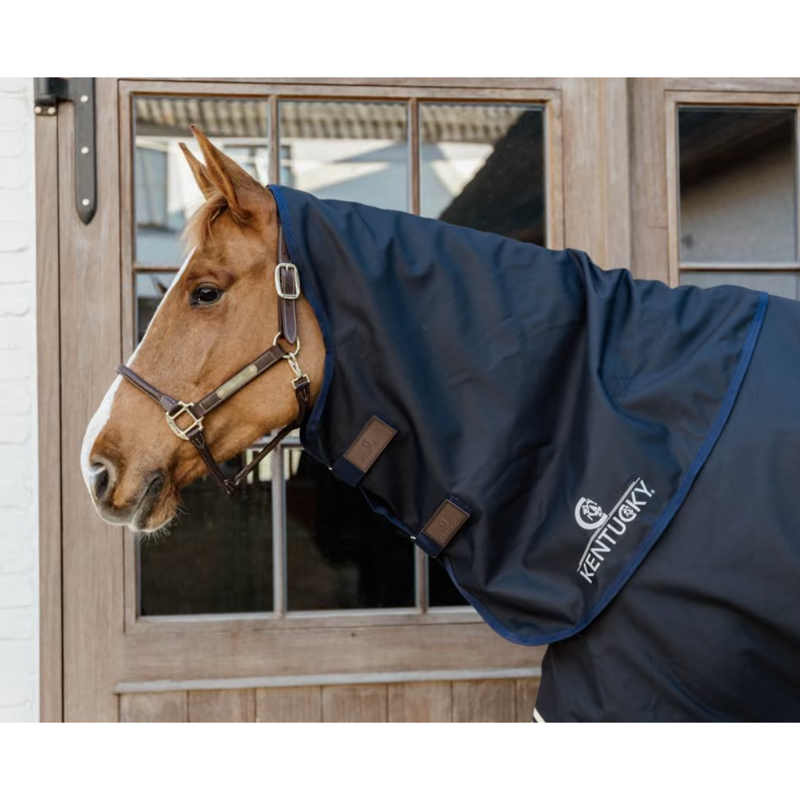 Kentucky All Weather Comfort 200g Turnout Rug Neck - Navy