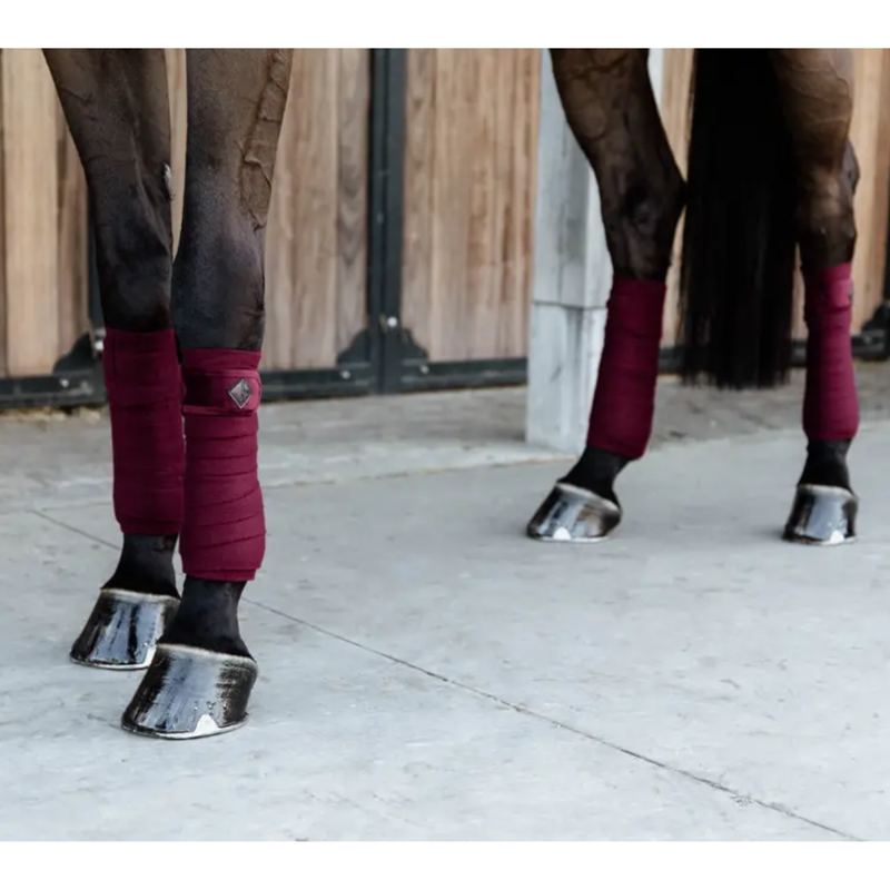 Kentucky Velvet Polar Fleece Bandages - Bordeaux
