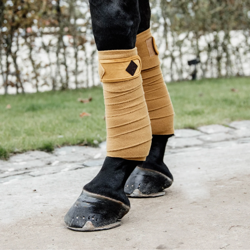 Kentucky Velvet Polar Fleece Bandages - Mustard