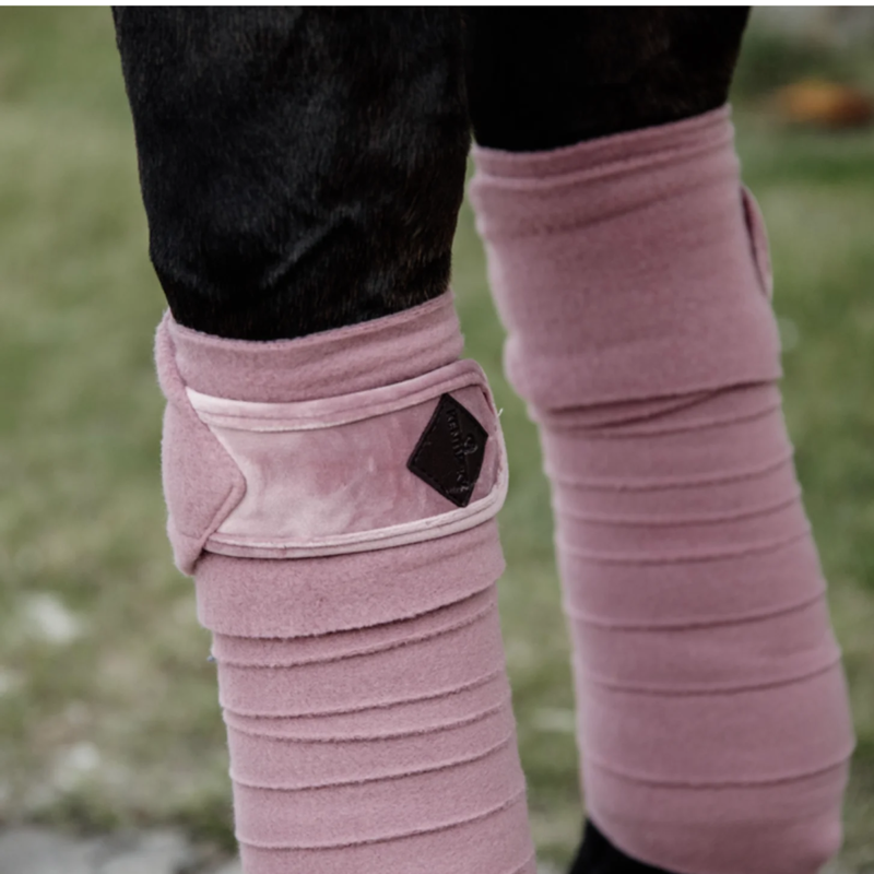 Kentucky Velvet Polar Fleece Bandages - Old Rose