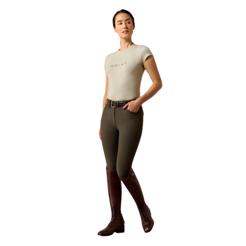 Ariat Women's Tri Factor Frost 2.0 Full Seat Breeches - Earth