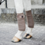 Kentucky Polar Fleece Velvet Pearls Bandages - Beige