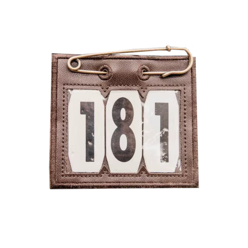 Kentucky Saddlepad Number Holder - Brown