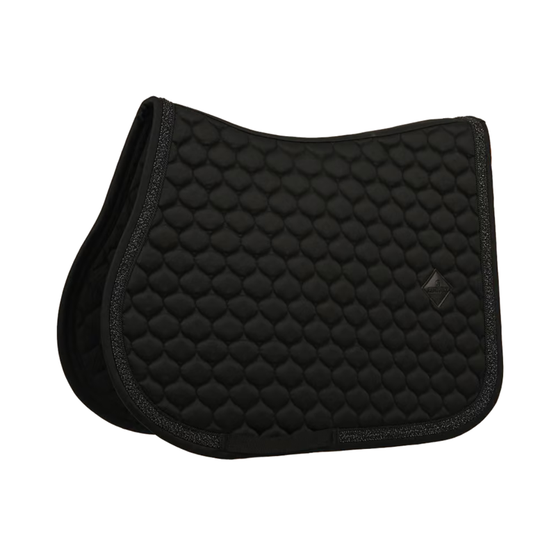 Kentucky Classic Onion Plaited Glitter Rope Jumping Saddlepad Full - Black