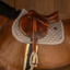 Kentucky Classic Onion Plaited Glitter Rope Jumping Saddlepad Full - Beige