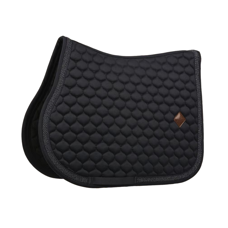 Kentucky Classic Onion Plaited Glitter Rope Jumping Saddlepad Full - Navy