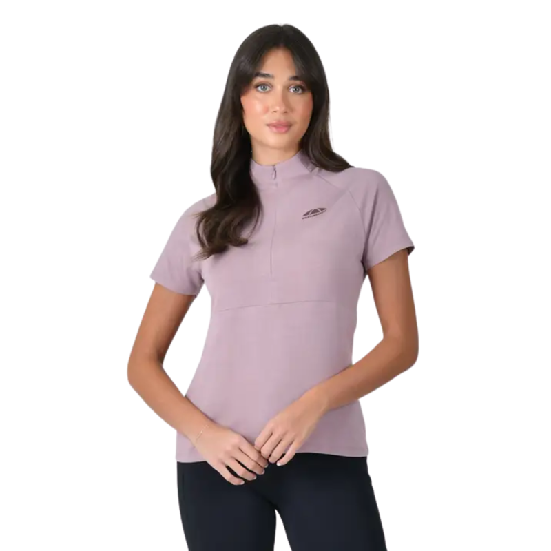 WeatherBeeta Bamboo Short Sleeve Performance Base Layer - Burnished Lilac