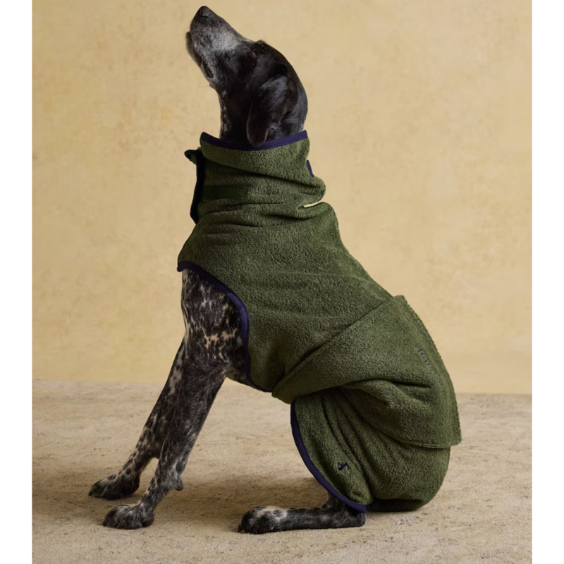 Joules Drying Dog Coat - Khaki-1