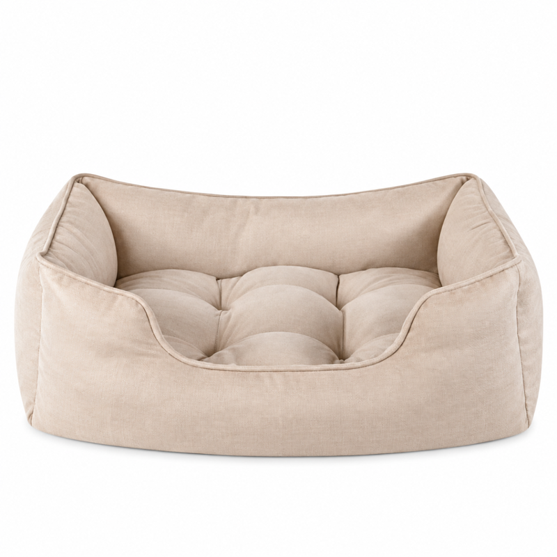 Rosewood Thin Twill Large Box Bed - Beige