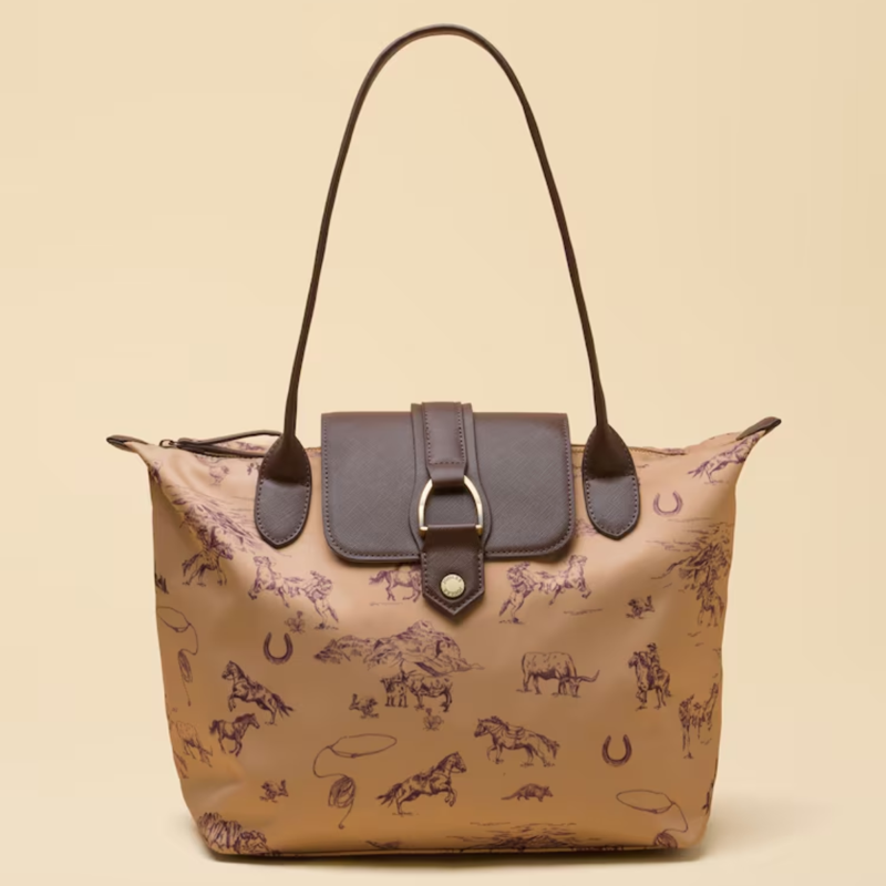 Joules Edie Zip Top Shopper Bag - Neutral Rodeo-3