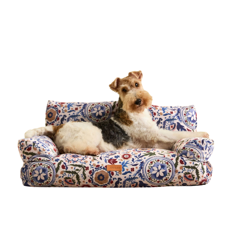Joules Festival Floral Dog Sofa - Small