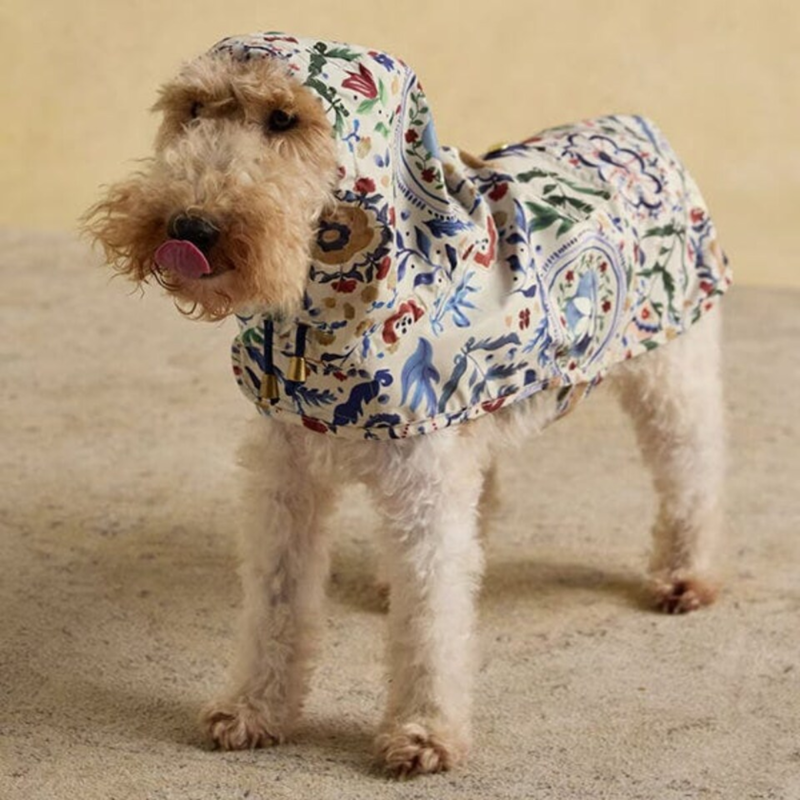 Joules Packaway Dog Jacket - Festival Floral-1