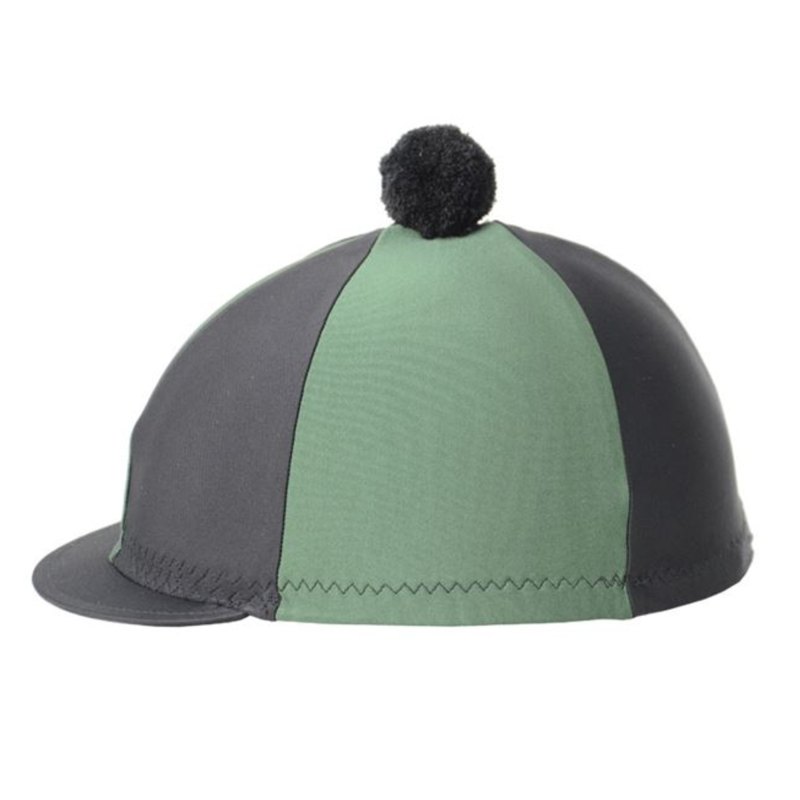 Hy Equestrian Two Tone Lycra Silk with Bobble-1