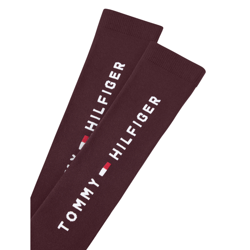 Tommy Hilfiger Clifton Riding Socks - Deep Burgundy-2