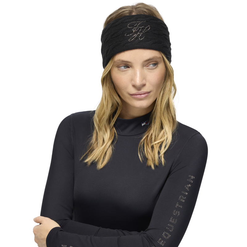 Tommy Hilfiger Maggie Rhinestone Headband - Black