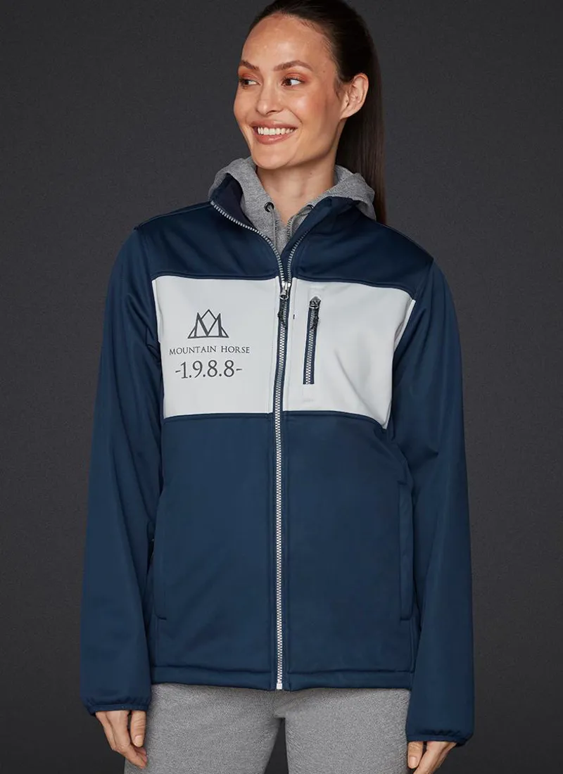 Mountain Horse Ladies Tile Softshell Jacket - Navy-3