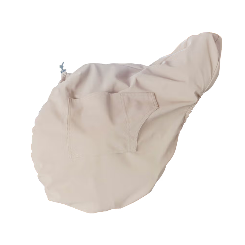 Kentucky Show Jumping Saddle Cover with Logo Plate - Beige