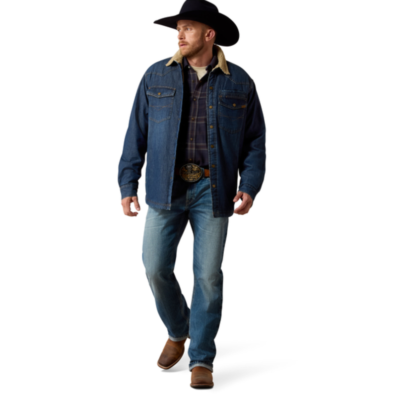 Ariat Men's Sherpa Lined Shirt Jacket - Stewart-2