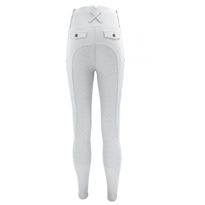 Woof Wear Competition Riding Tights - White-4