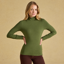 Joules Ladies Amy Jersey Top - Khaki Green