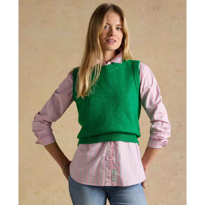 Joules Ladies Holly Knitted Vest - Olive-1