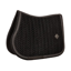 Kentucky Velvet Fishbone Plaited Glitter Rope Jumping Saddlepad Full - Black