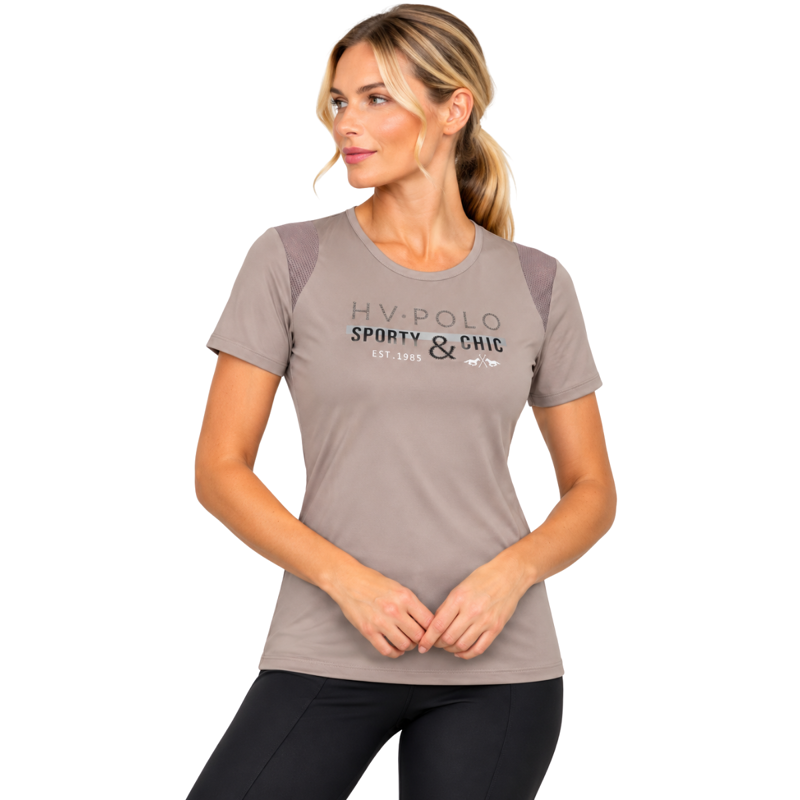 HV Polo Ladies Ariel Tech T-Shirt - Espresso