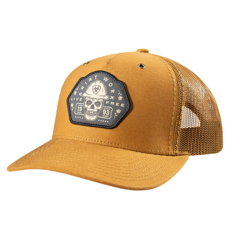 Ariat Men's Work Roughneck Patch Snapback Cap - Brown
