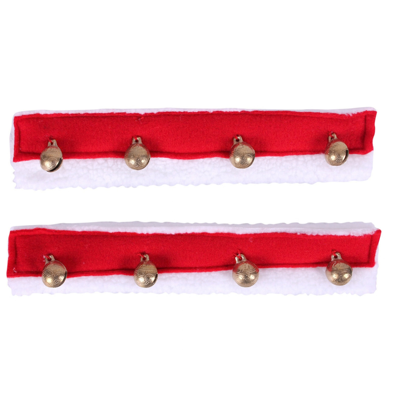 QHP Fur Lining with Christmas Bells - Red-1