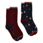 Joules Ladies Everyday 2 Pack Socks - Navy Mini Dog