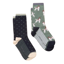 Joules Ladies Everyday 2 Pack Socks - Green Dog