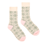 Joules Ladies Cosy Geo Socks - Khaki Green Geo
