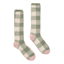 Joules Ladies Fluffy Socks - Green Check