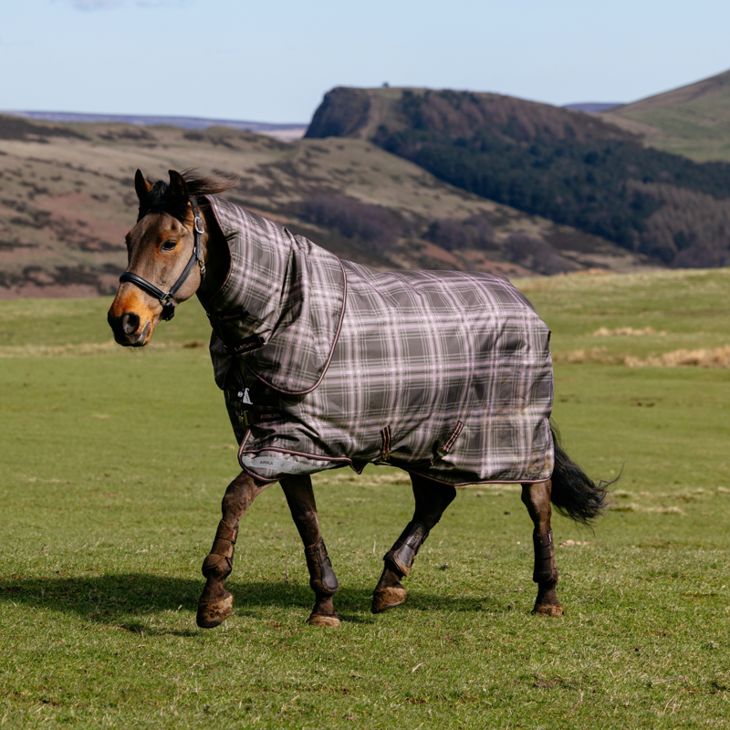 LeMieux Arika Check 200g Turnout Rug - Cocoa